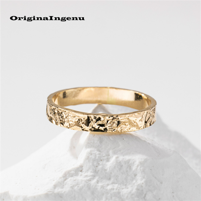 14K Cincin Hammered Buatan Tan - Wrap Ring Gold ulasan dan harga