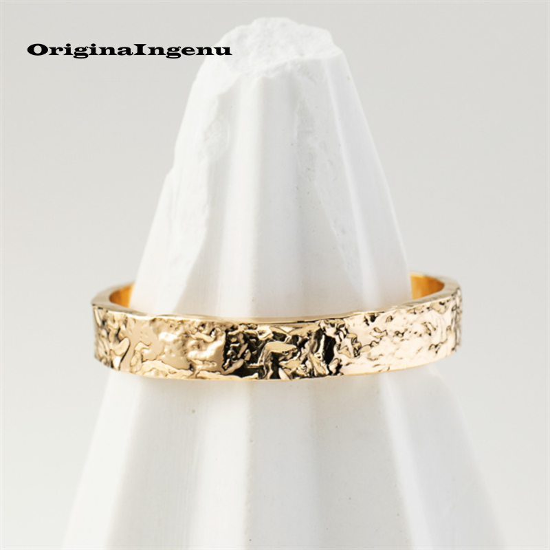 14K Cincin Hammered Buatan Tan - Wrap Ring Gold ulasan dan harga