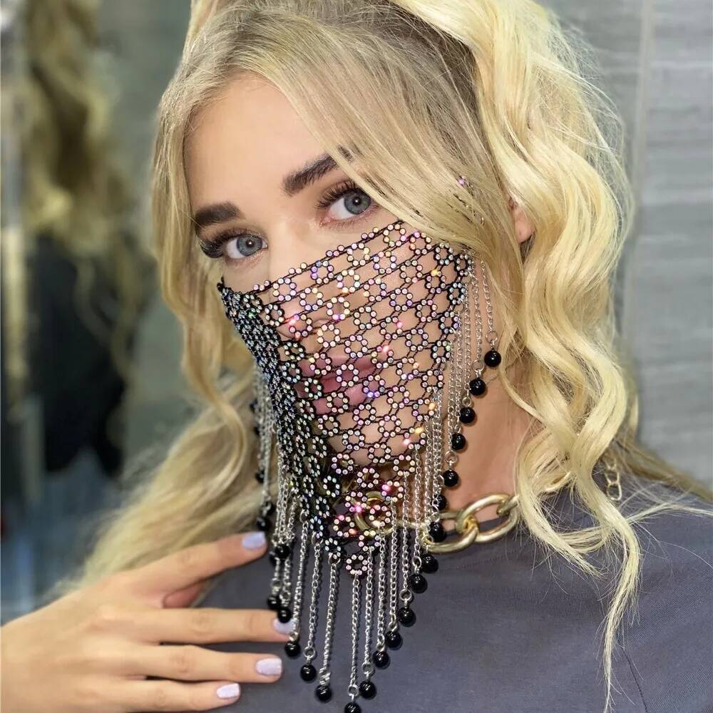 Masker Kerudung Rumbai Baru un - Women'S Accessories And Jewelry ulasan dan harga
