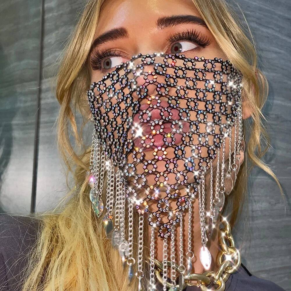 Masker Kerudung Rumbai Baru un - Women'S Accessories And Jewelry ulasan dan harga