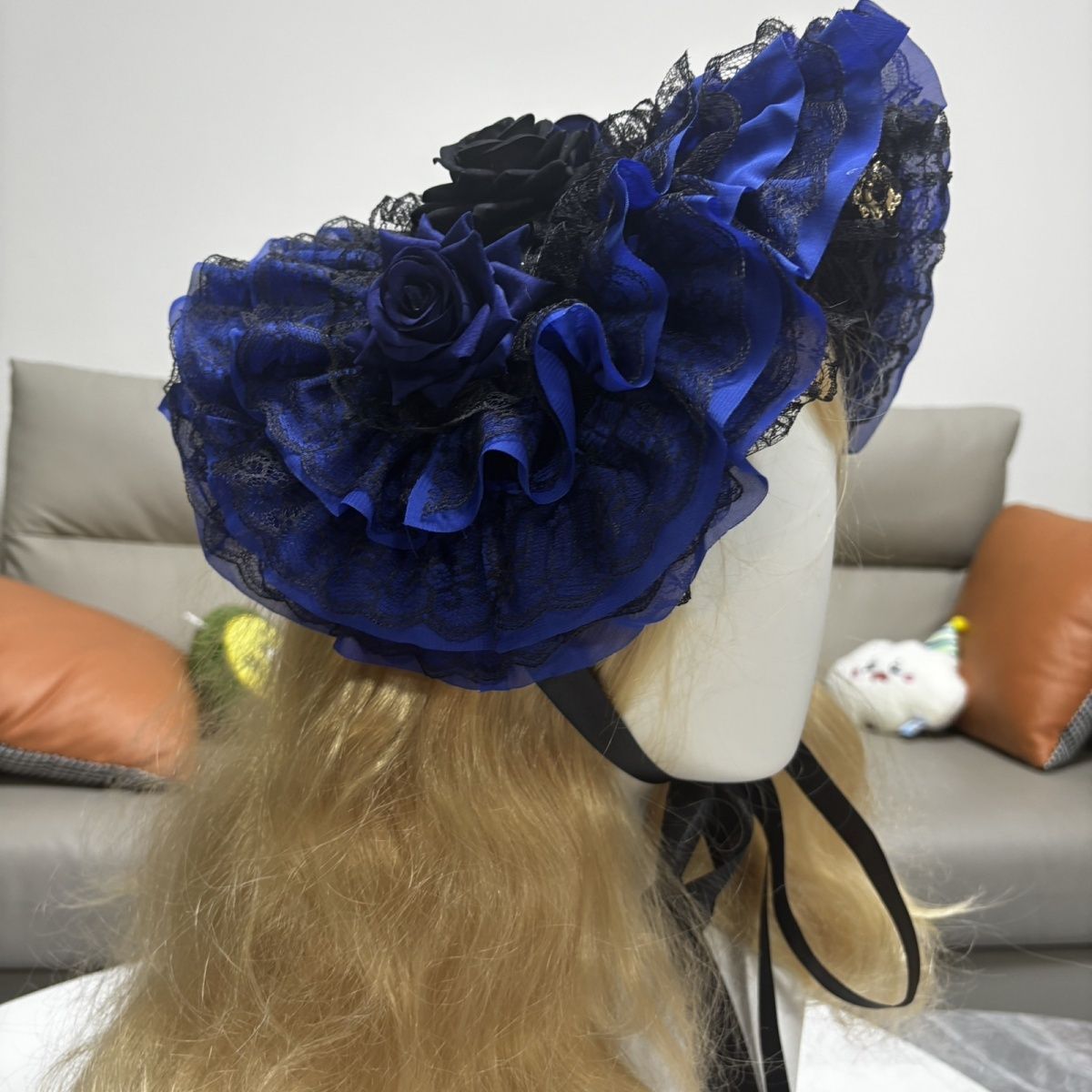 Topi Bonnet Gotik Asli Hitam M - Women'S Victorian Era Accessories ulasan dan harga