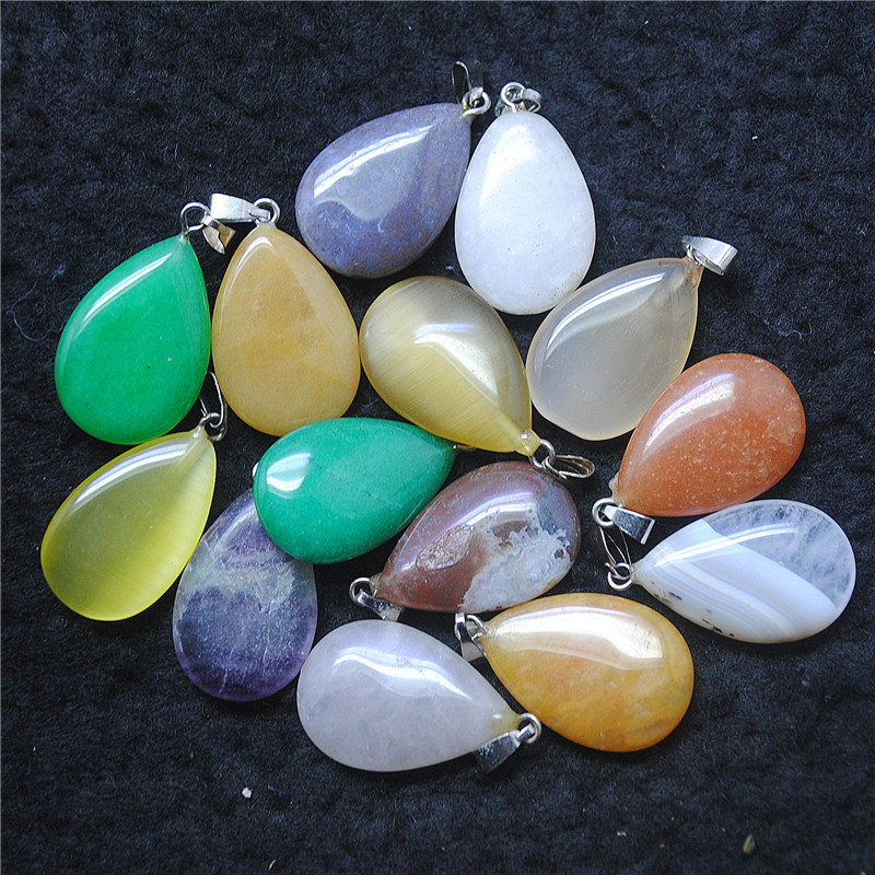 10 buah liontin batu Semi muli - Women'S Accessories Nz ulasan dan harga