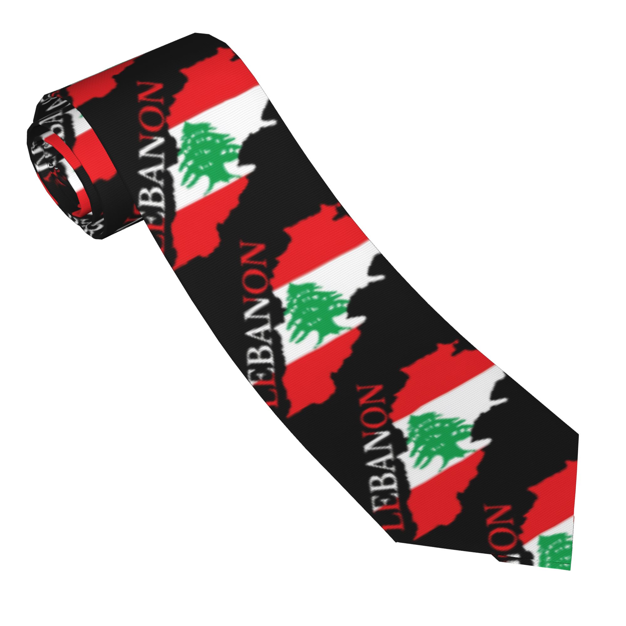 Dasi Peta Bendera Lebanon Dasi - Women Accessories Lebanon ulasan dan harga