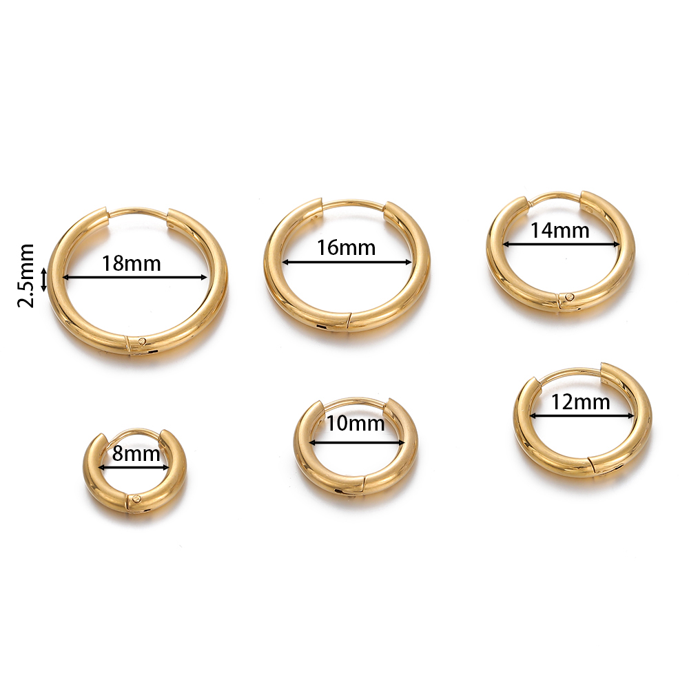2 Buah 8/10/12/14/16/18Mm Anti - Women'S Y2K Accessories ulasan dan harga