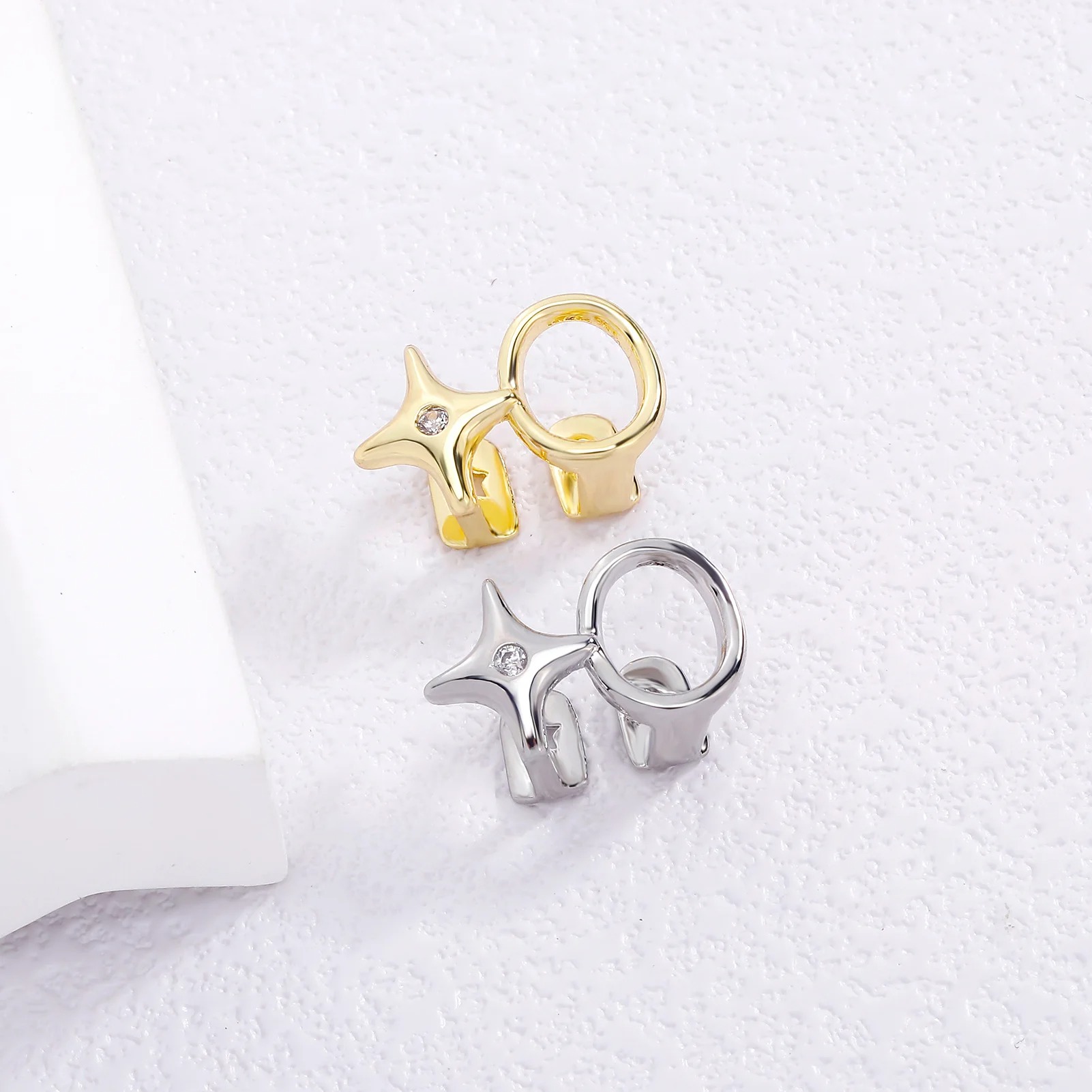 Y2K Glossy Double Hollow Circl - Women'S Y2K Accessories ulasan dan harga