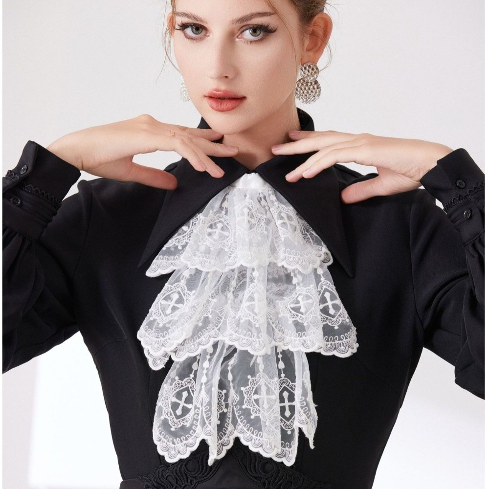 Kerah Jabot Renda Gaya Victori - Women'S Victorian Accessories ulasan dan harga